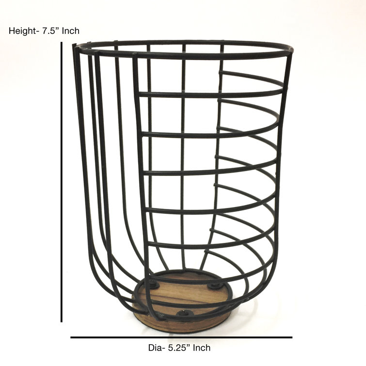 17 Stories Iron Round Flatware Caddy Wayfair